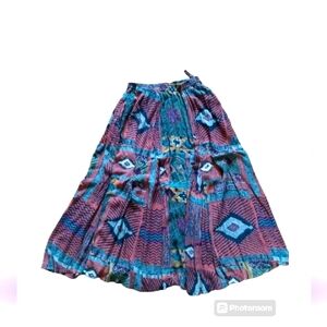 New Options By Kate Geddes Multi color peasant Skirt